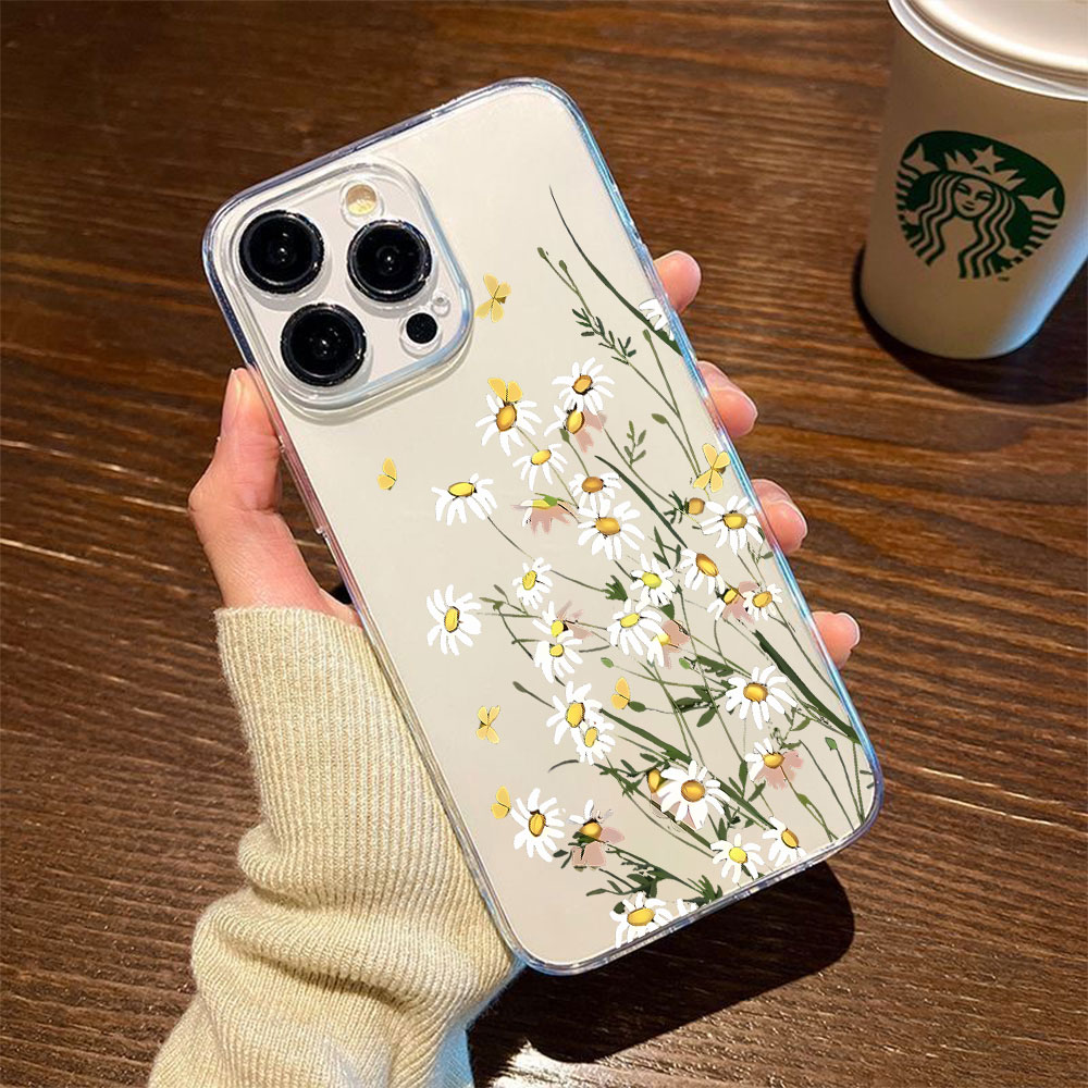 Apple Iphone 16 - Nuova Cover Morbida in TPU Daisy