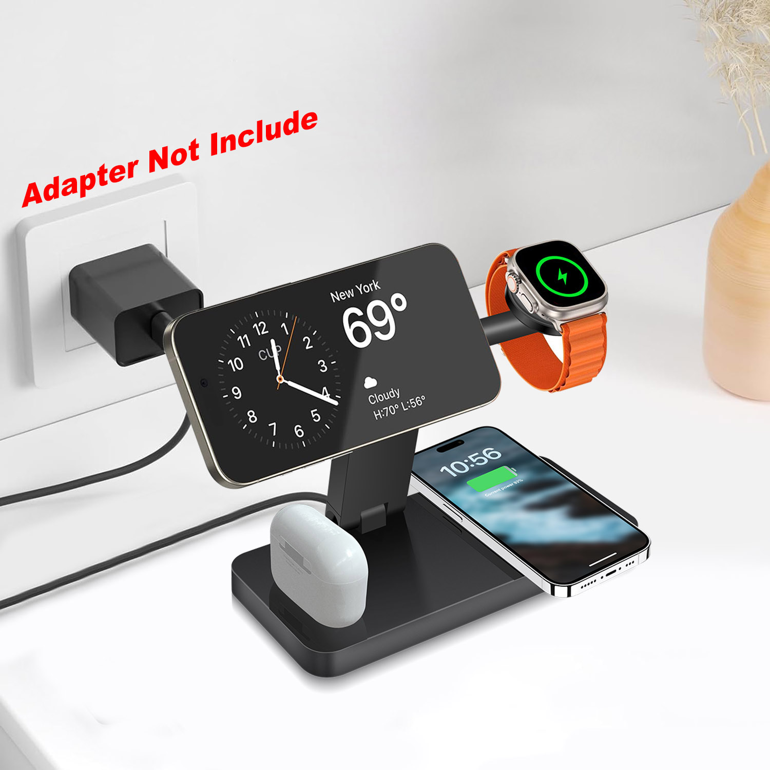 Smartwatch Ac - Caricatore Wireless Magnetico 4 in 1
