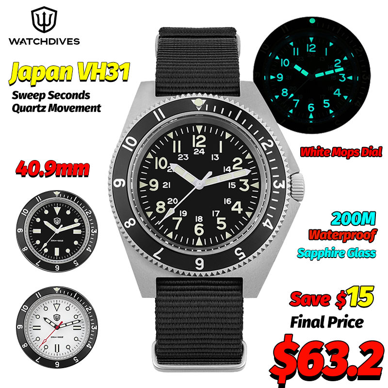 Accessories With Watch - Watchdives WD1972 Orologio al quarzo Zaffiro