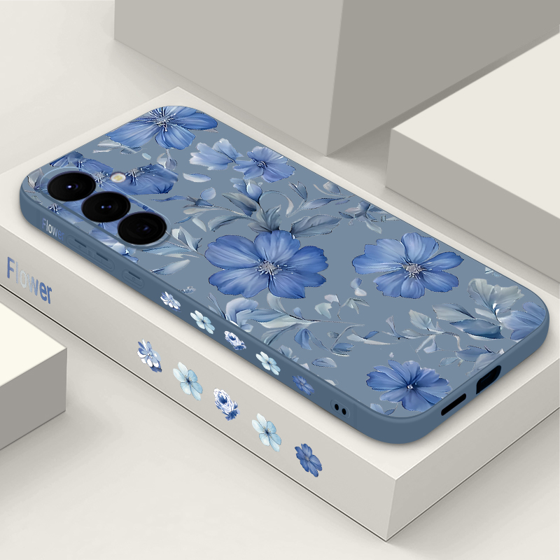 Samsung Galaxy A55 - Cover Morbida con Motivo Floreale per