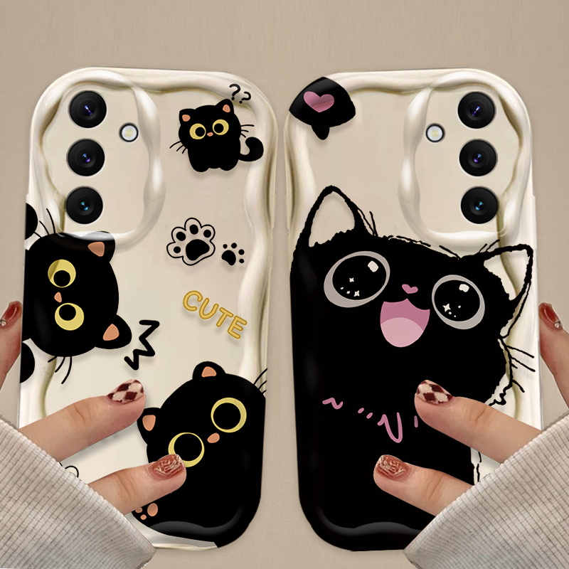 Custodia per gatti neri con oc - Samsung Galaxy A55 recensione e prezzo